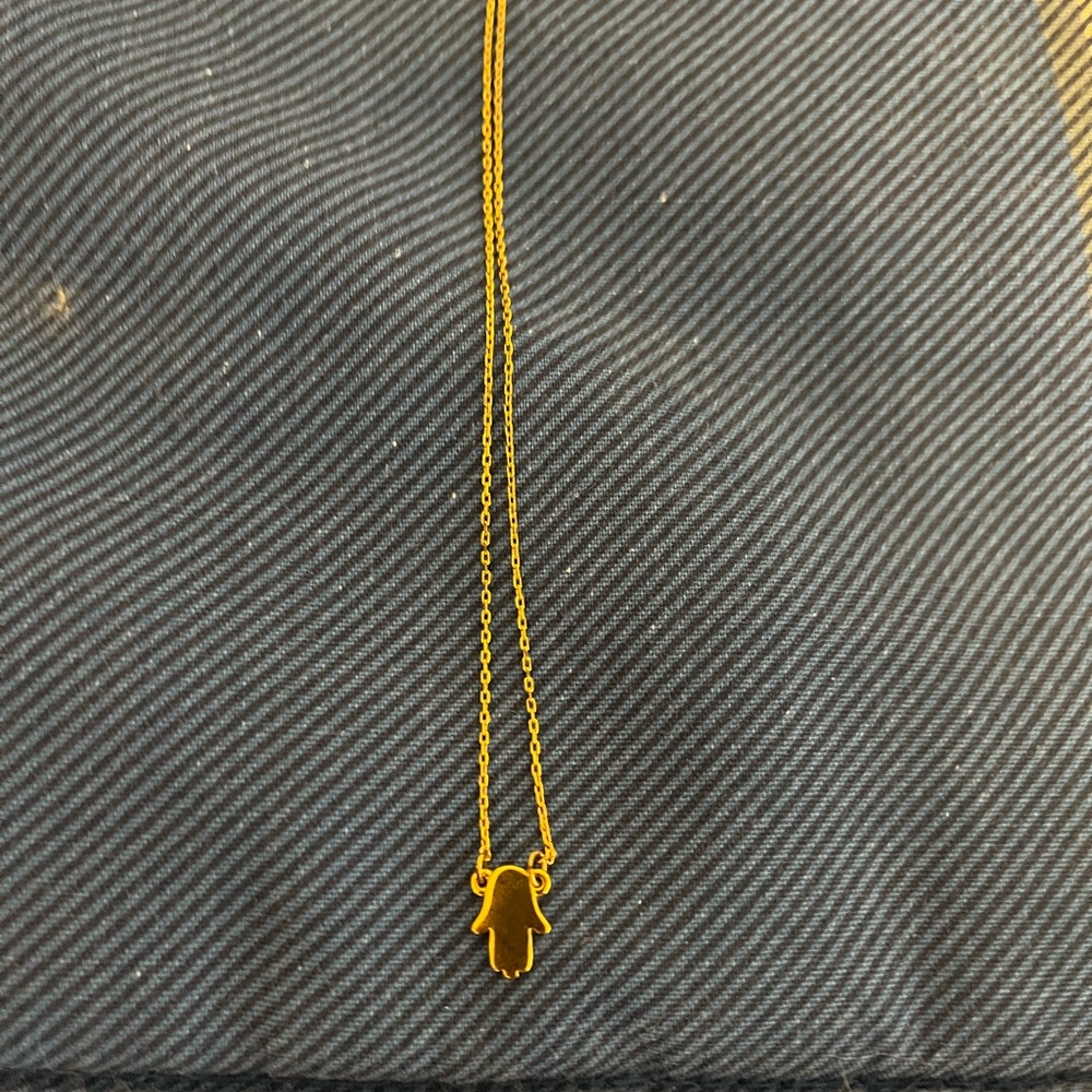 BaubleBar Gold Hamsa Necklace